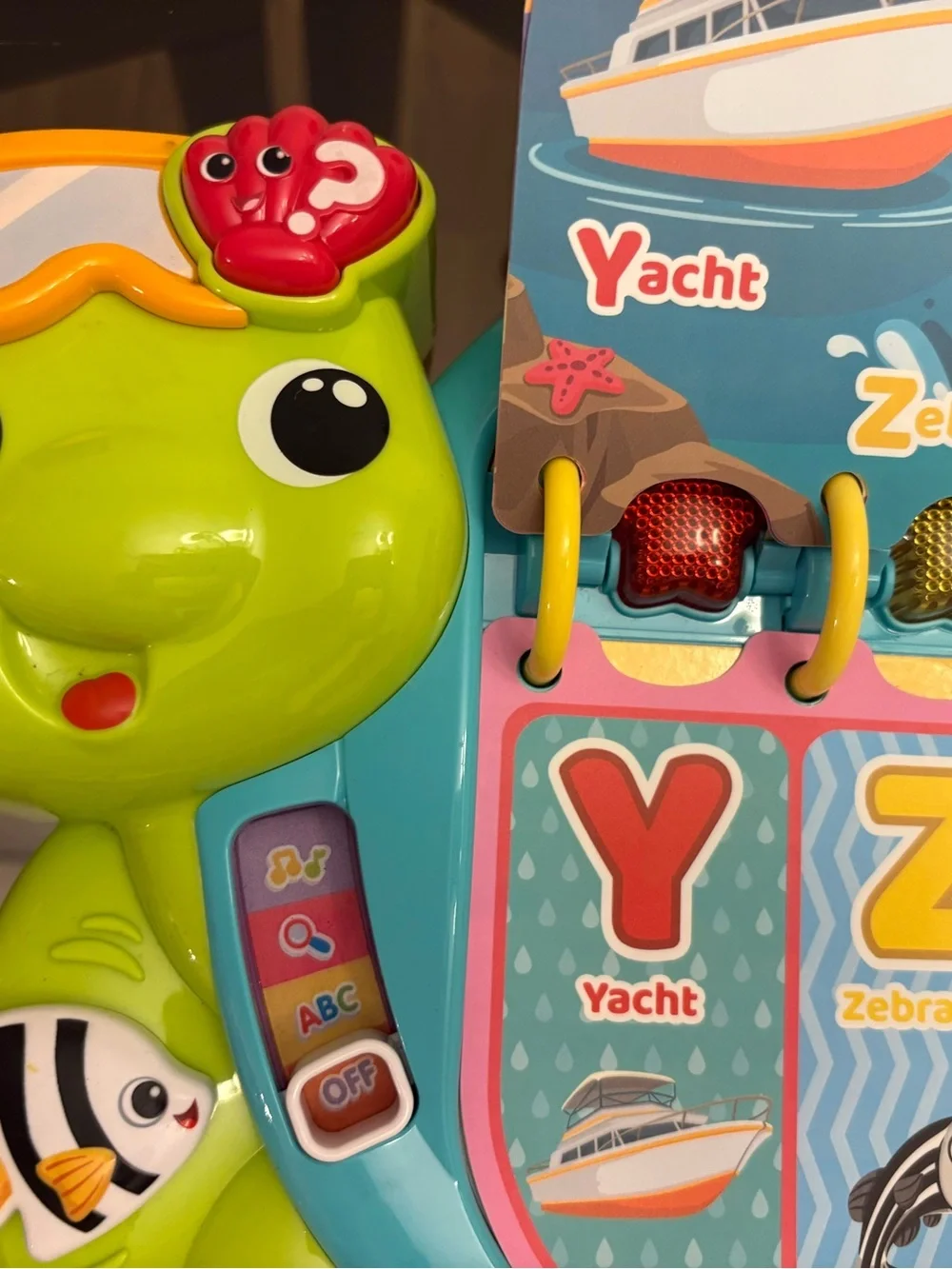 vTech Touch and Teach Sea Turtle Interactive Learning Book Electronic Toy